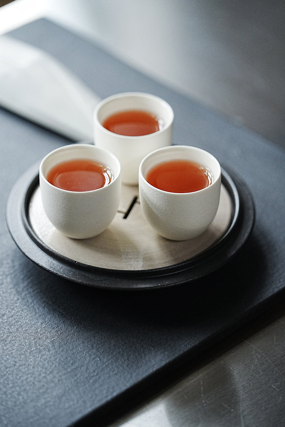 Eggshell White Teacup, Set of 5