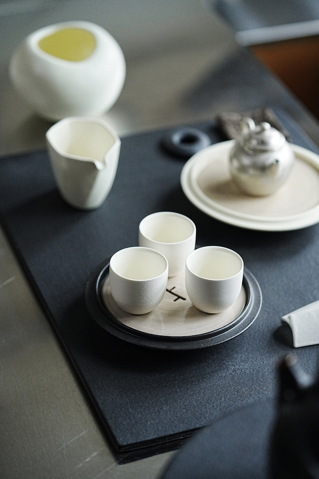 エッグシェルホワイトティーカップ 5個セット – 180andup