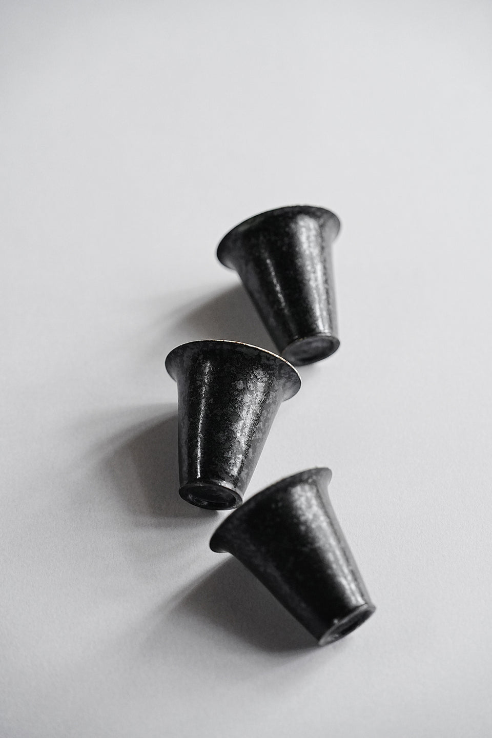 Tall Black Trumpet Teacup