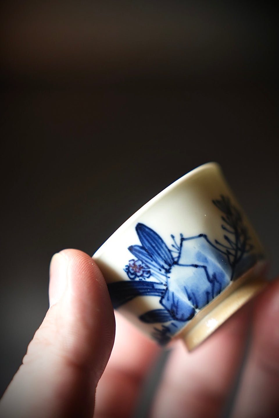Qinghua Orchid Tea Cup Set