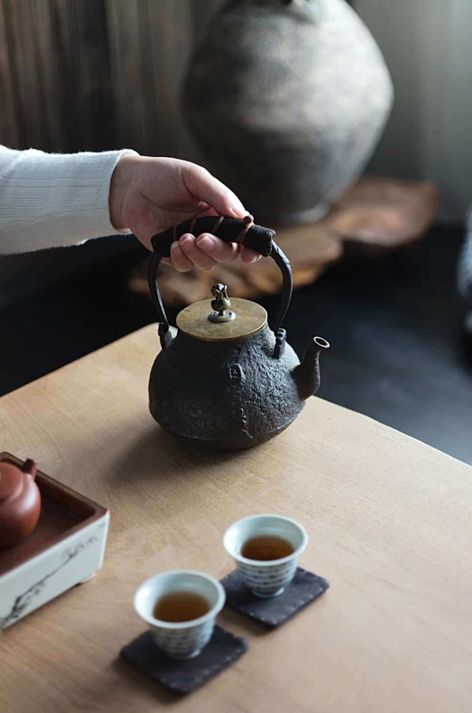 Xiangyun Silk Yarn Iron Teapot Handle Pad