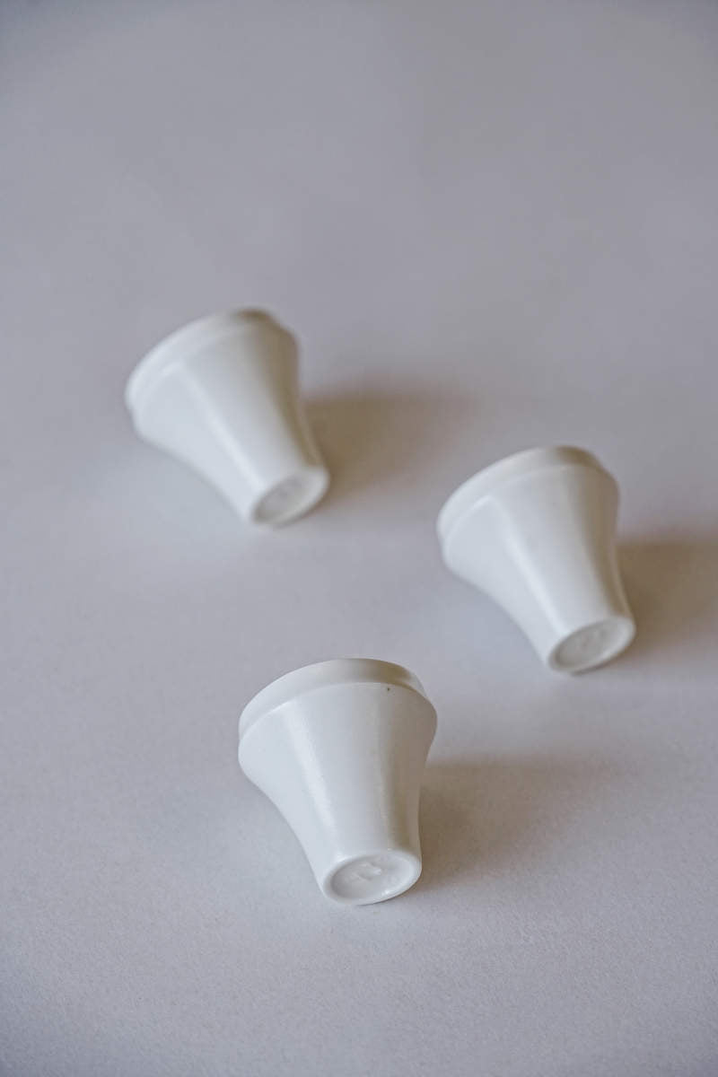 Elegant Tall White Fold Cup