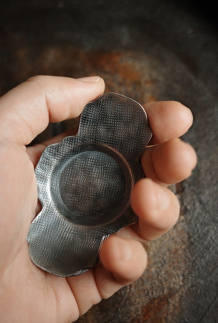Hammered Teacup Holders - Set of 5