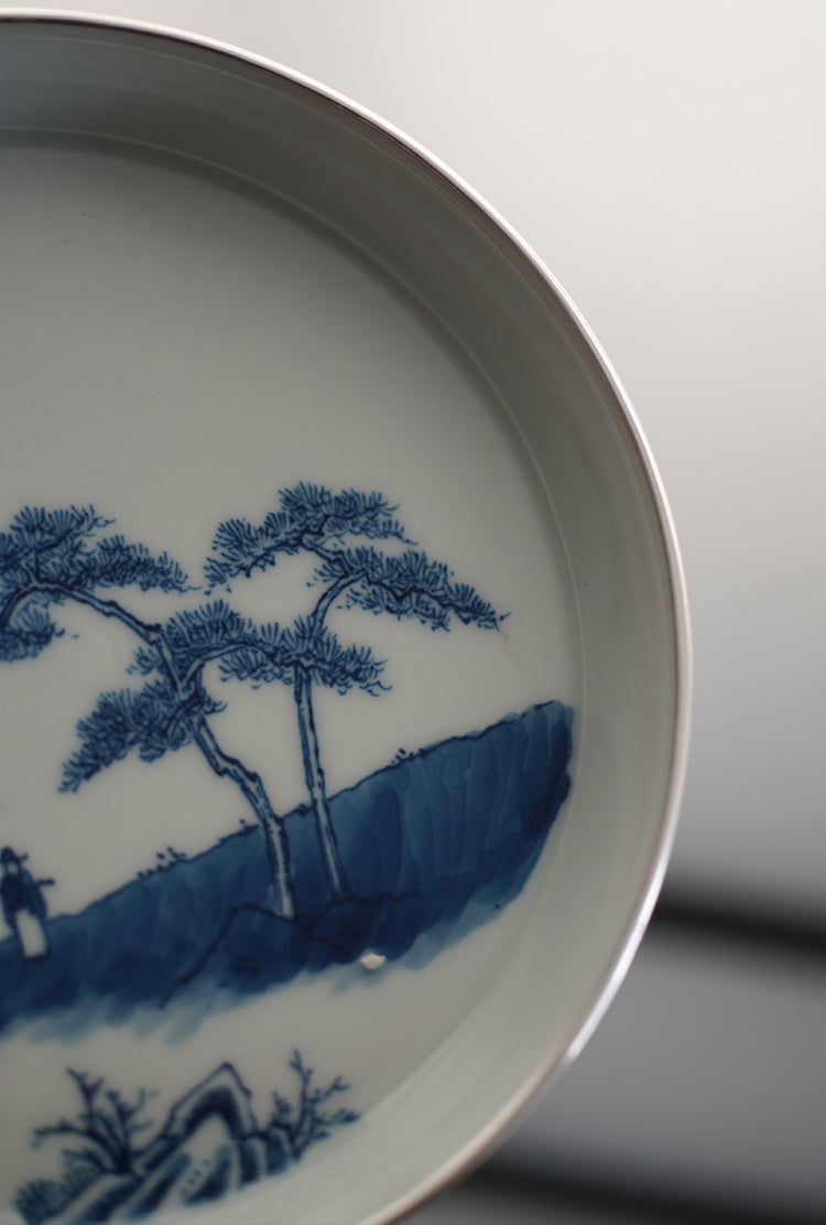 Qinghua Hucheng with Silver Rim