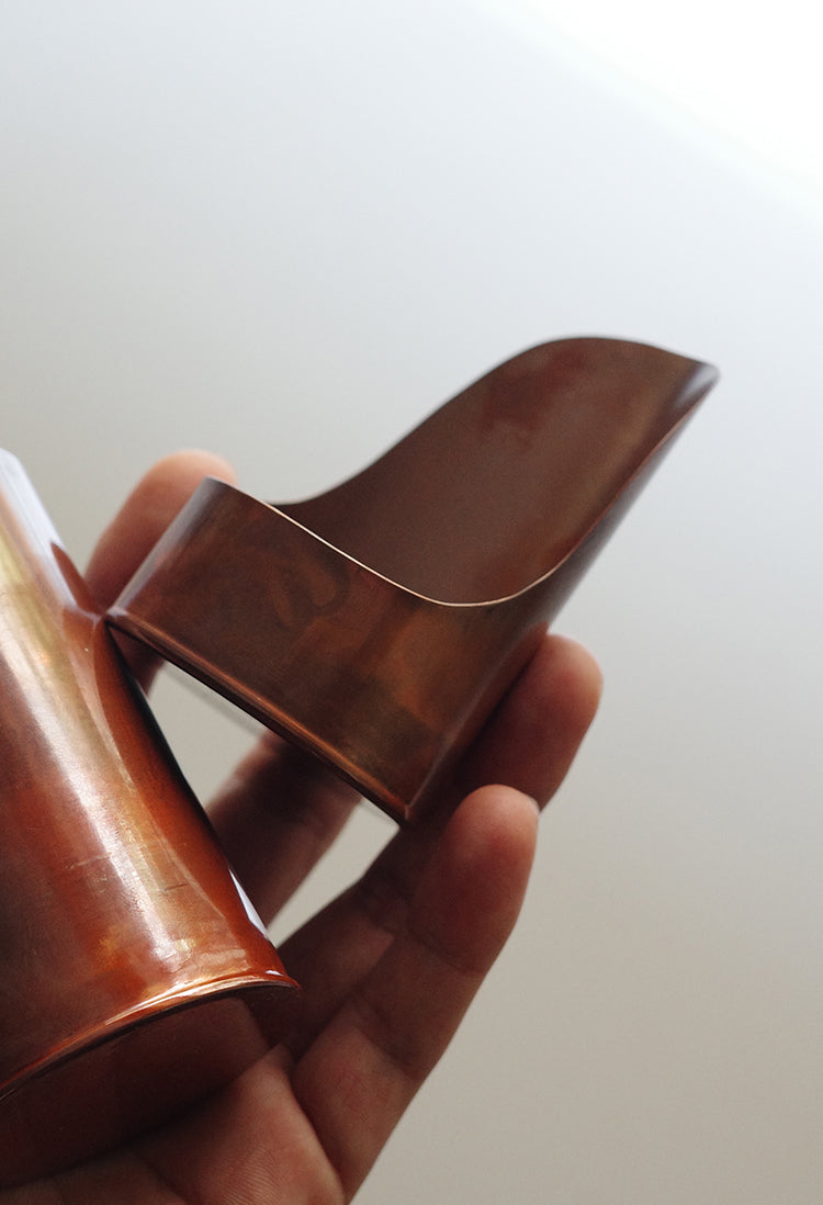 Copper Tea Canister & Scoop Set
