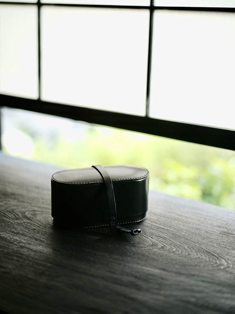 Leather Storage Case for Travel Tea Set