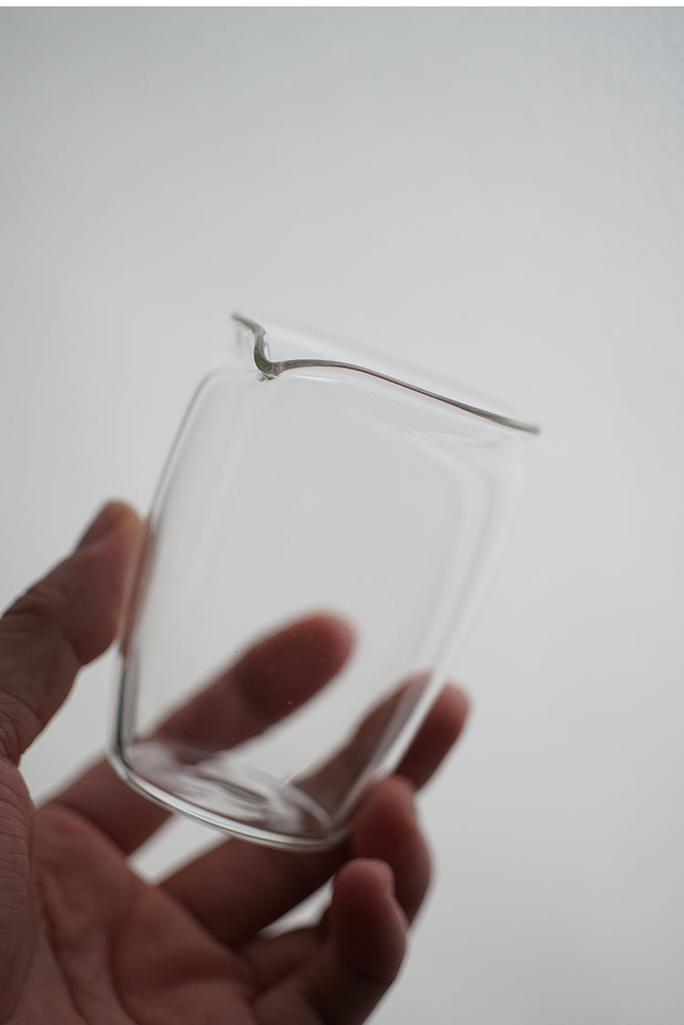 Elegant Rounded Glass Gongdaobei Share Cup