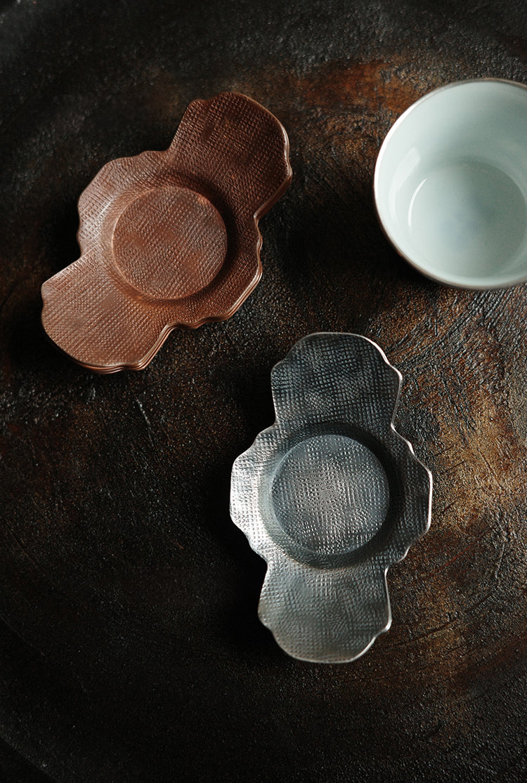 Hammered Teacup Holders - Set of 5