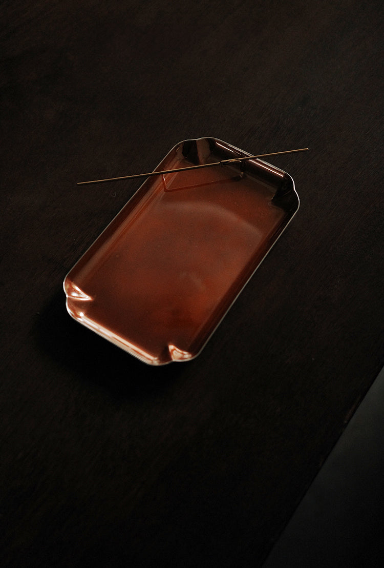 Copper "Haitangxing" Tea Tray