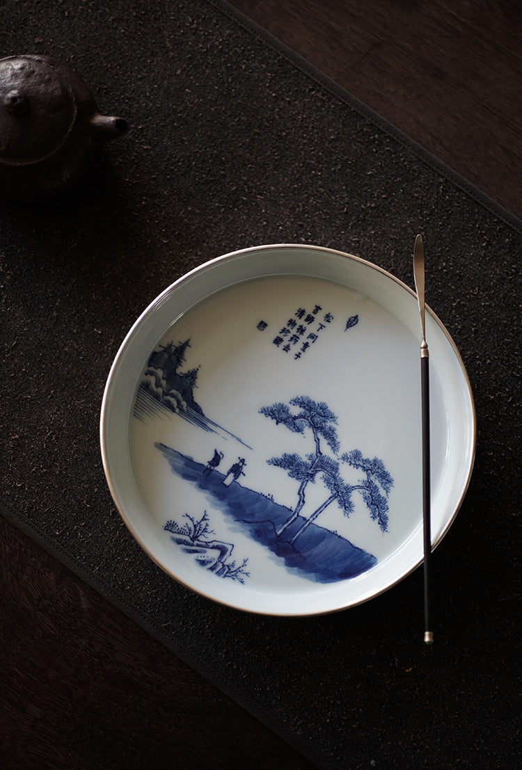 Qinghua Hucheng with Silver Rim
