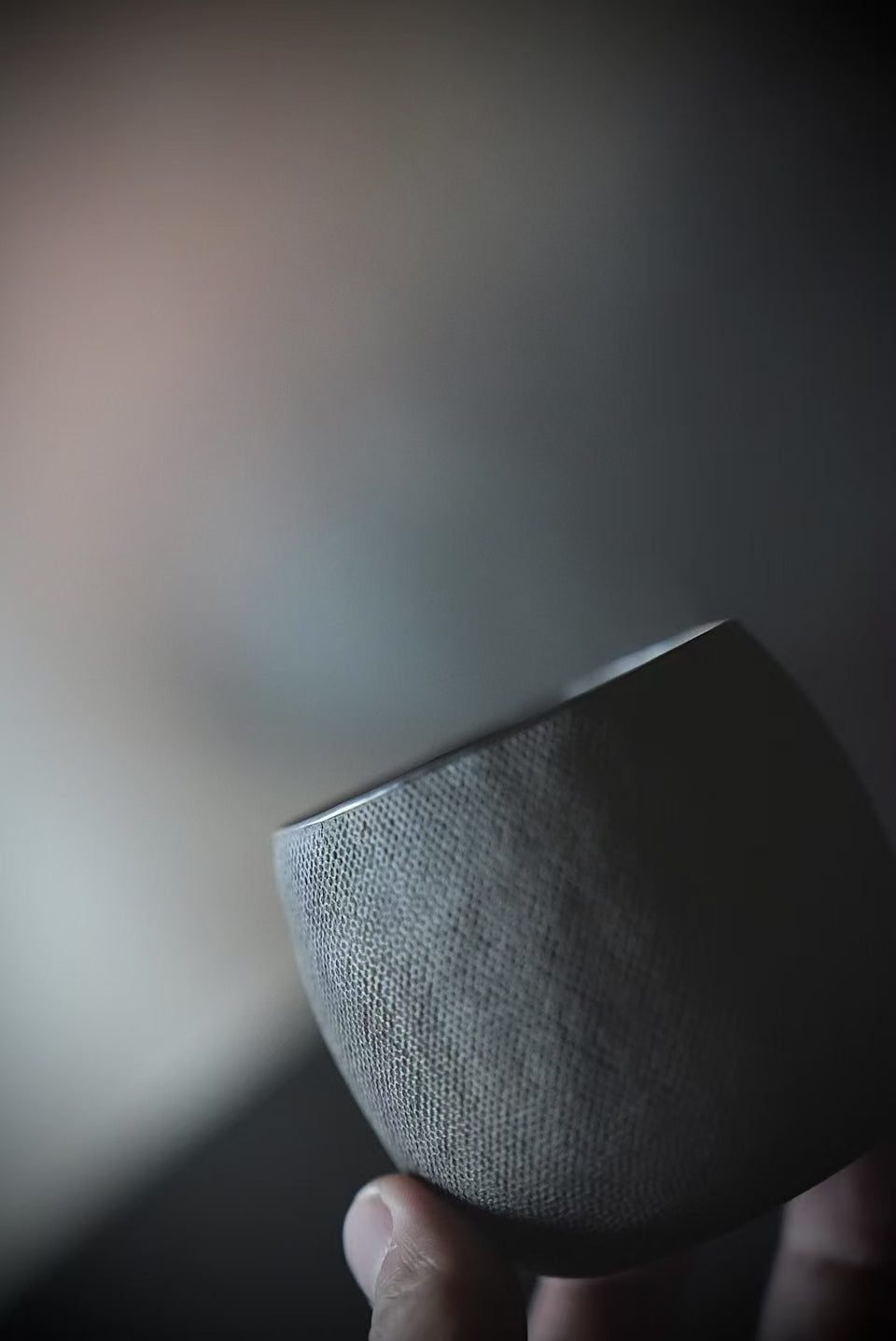 Cloudwoven Black Clay Jianshui with Burnished Silver Rim