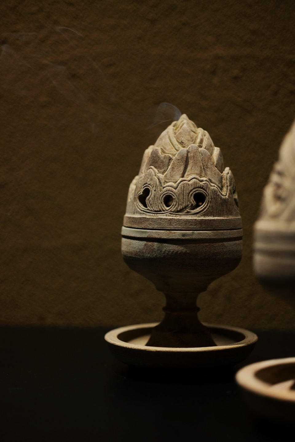 "Boshan" Mountain Ceramic Incense Burner