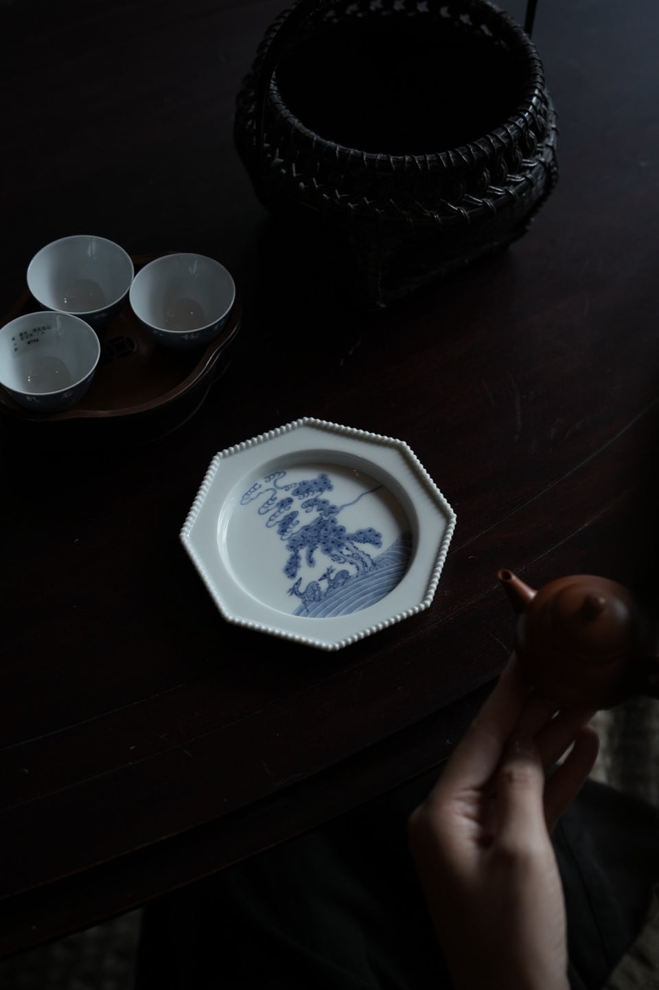 High Mountain Deer Cloud Hucheng Tea Tray