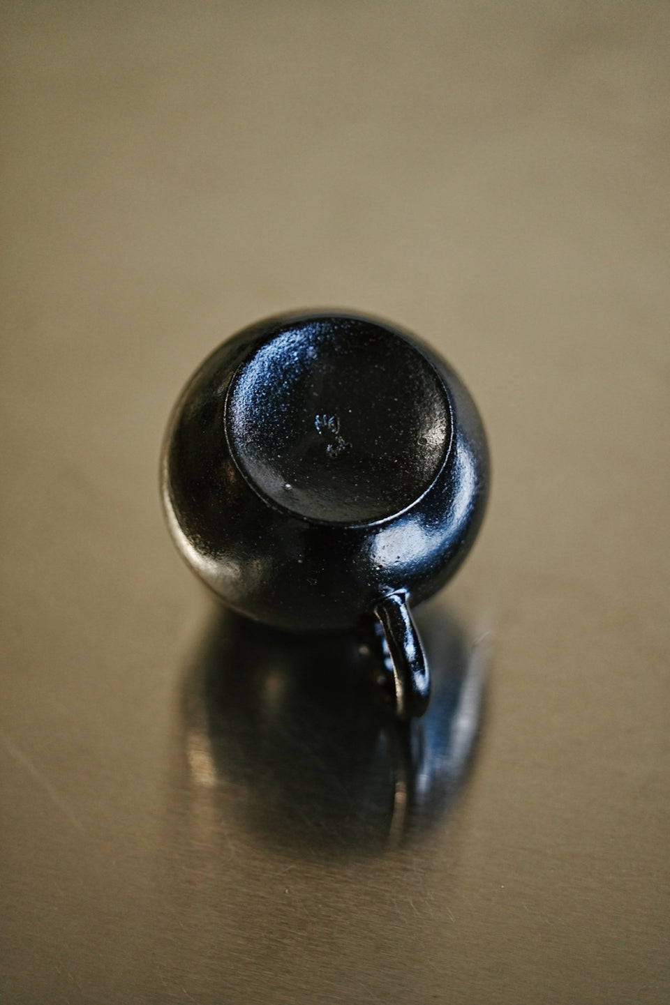 Matte Black "Egg-Shaped" Teapot