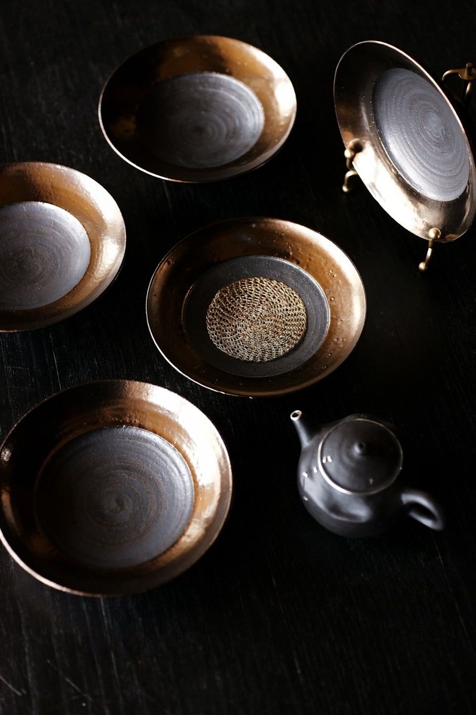 Golden Twilight Hucheng Tea Tray