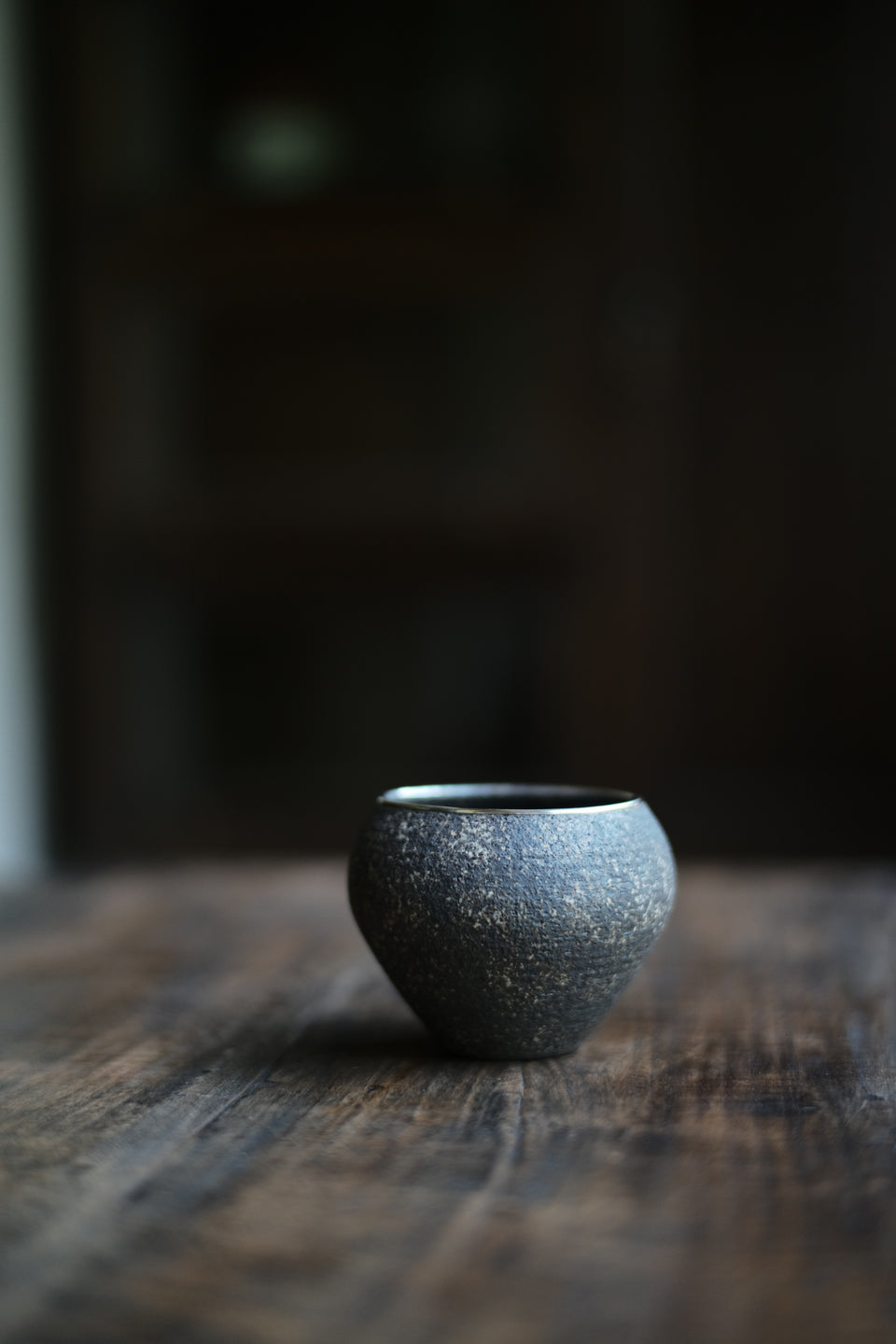 Natural Earth "Enso" Jianshui with Silver Rim