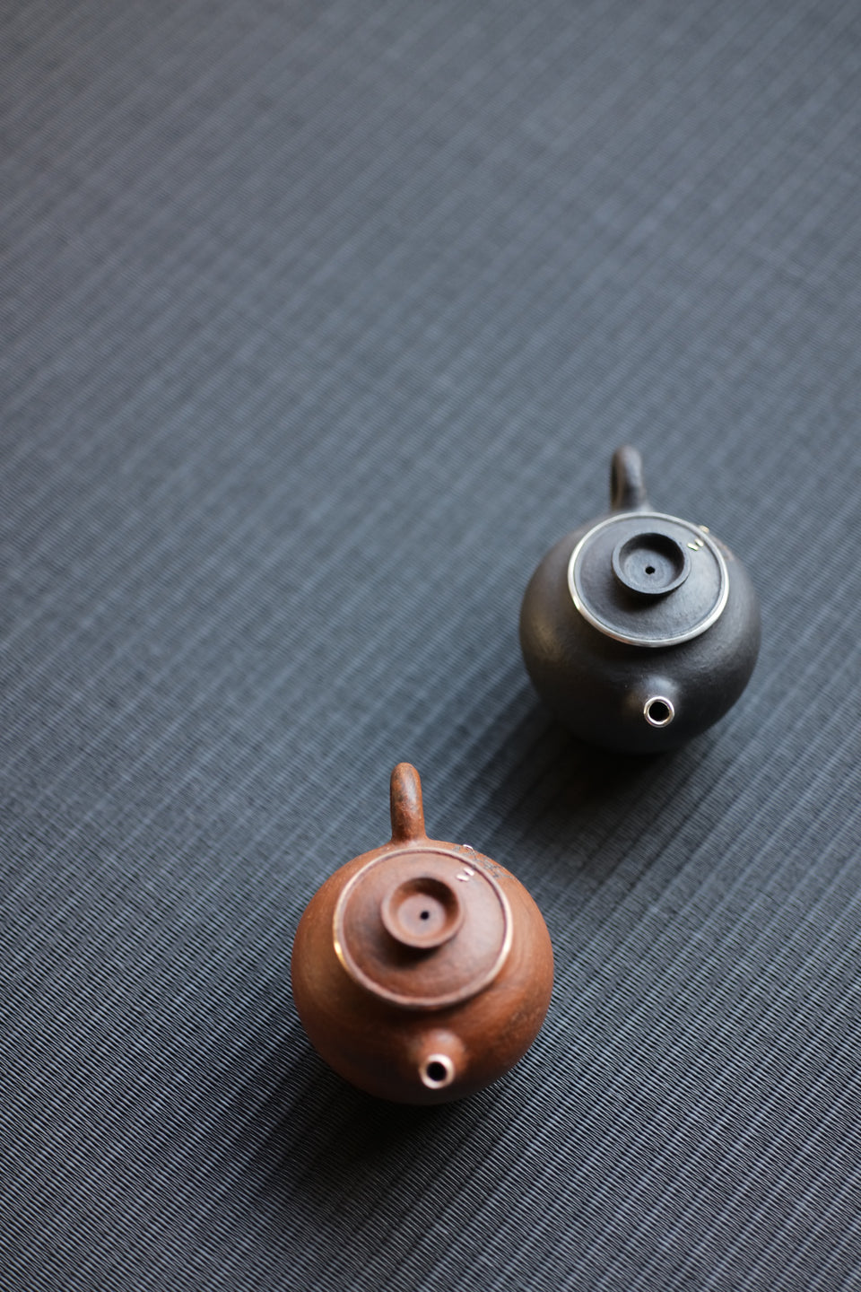 Calligraphy and Silver Black Clay Teapot by Cheng Wei
