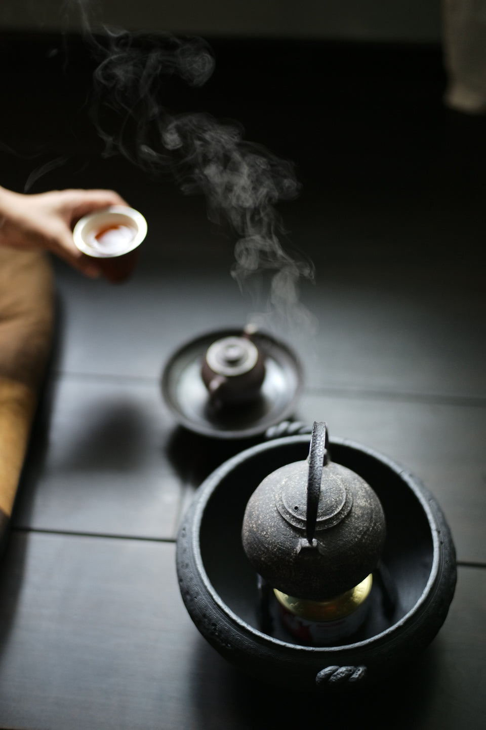 Natural Earth Sanwan 3-Bend Neck Tea Kettle by Cheng Wei