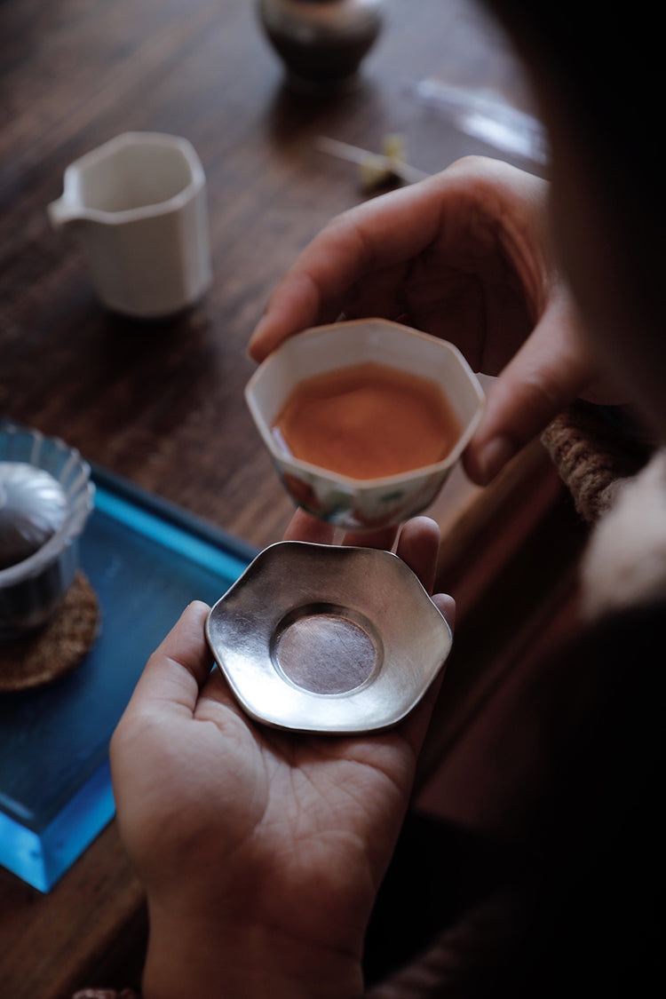 Tin Plum Blossom Cup Support