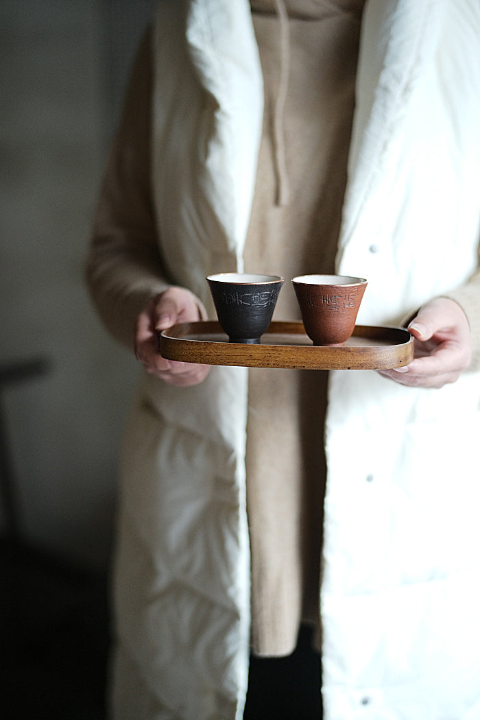 Bell-Shaped Hui Shan & Copper Host Teacup by Cheng Wei
