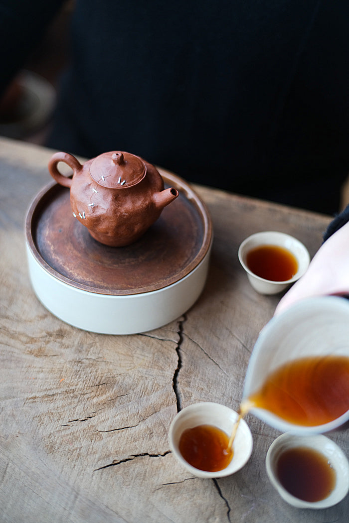 Wabi-Sabi & Kintsugi-Style Zisha Teapot