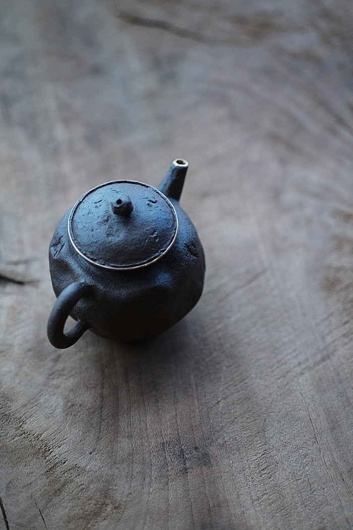 Ceramic Black Teapot