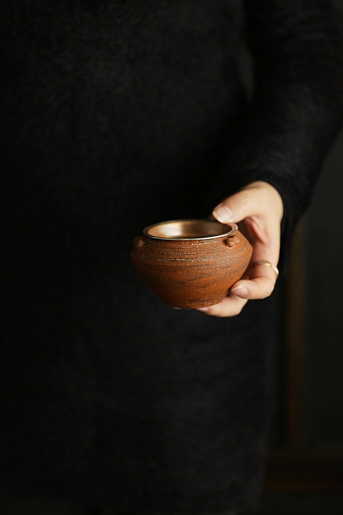 Red Hui Shan Jianshui with Copper & Silver Lid