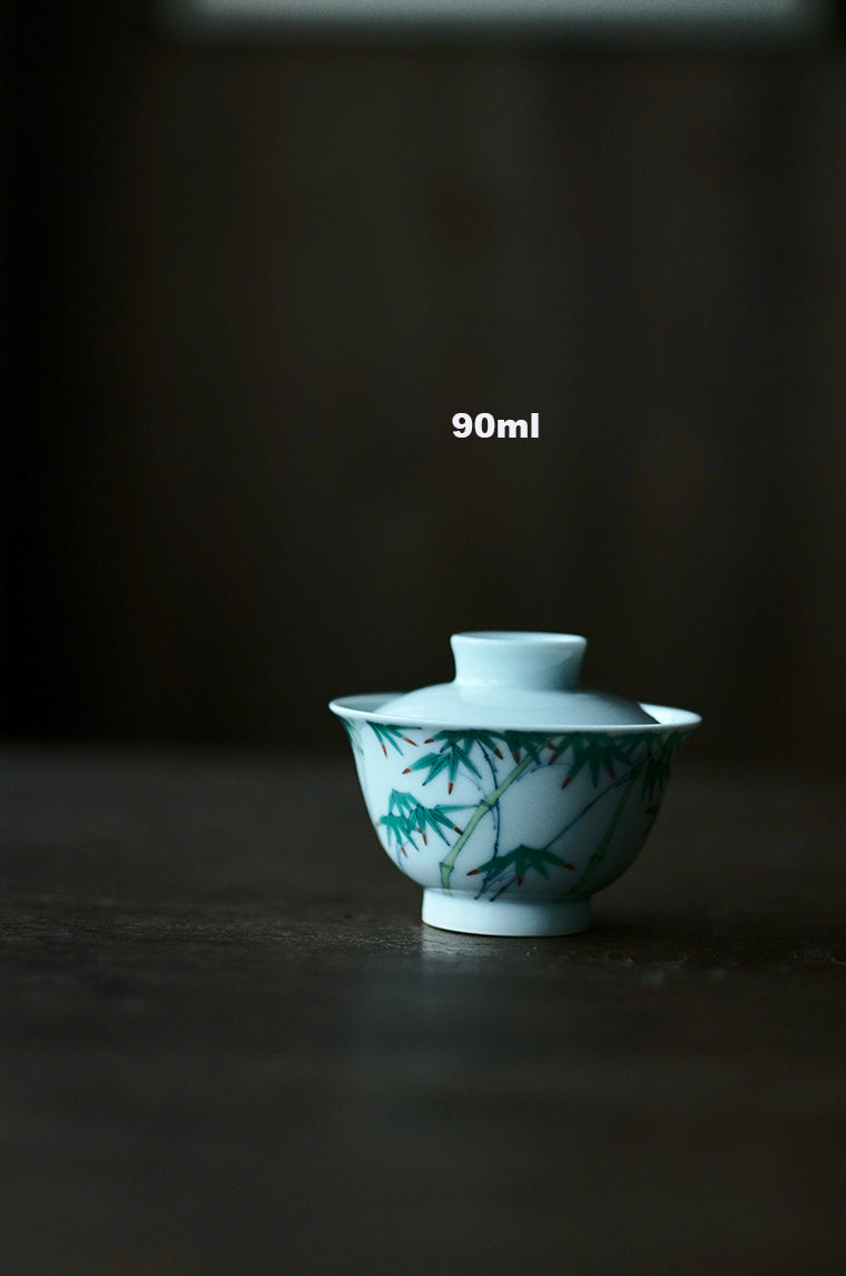 Caihui Pomegranate Porcelain Gaiwan – 180andup