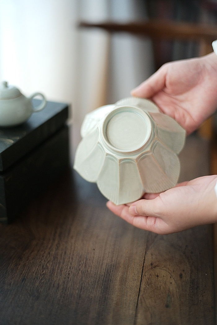 Ceremonial Lotus Two-Piece Hucheng Pot Support