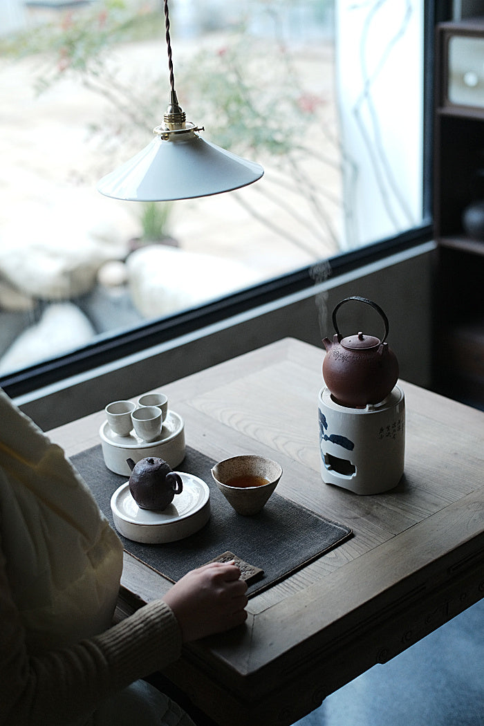 Red Body & Iron Handle Tea Kettle 500ml