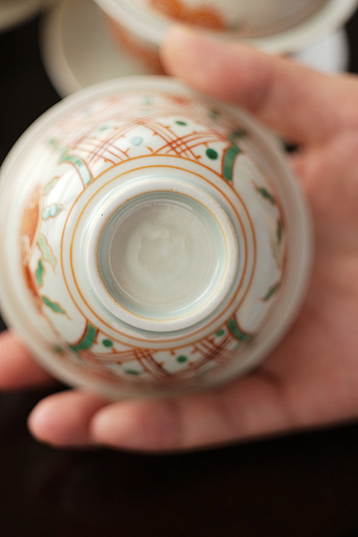 Caihui Pomegranate Porcelain Gaiwan
