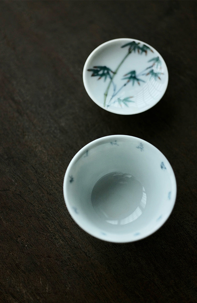 Rose Bush Travel Tea Set With Easy Gaiwan and Cups — Yunnan