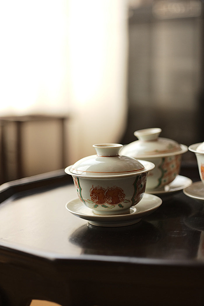Caihui Pomegranate Porcelain Gaiwan