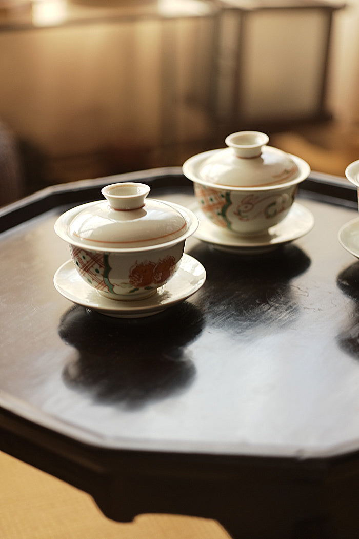 Caihui Pomegranate Porcelain Gaiwan