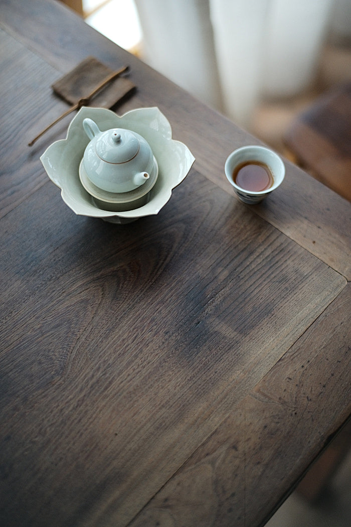 Ceremonial Lotus Two-Piece Hucheng Pot Support