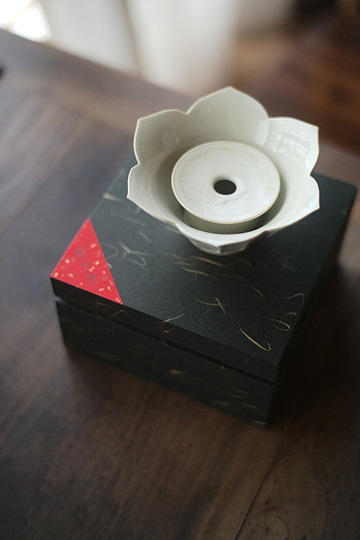 Ceremonial Lotus Two-Piece Hucheng Pot Support
