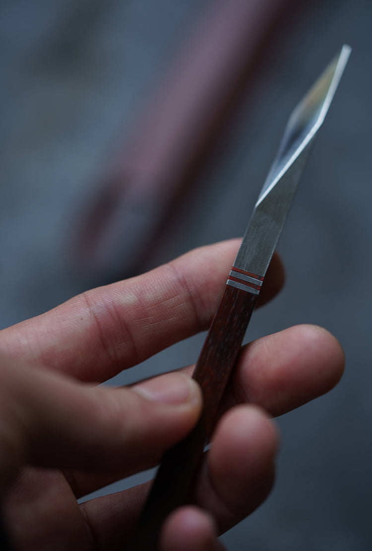 Geometric, Dark-Wood Pu'er Tea Picks