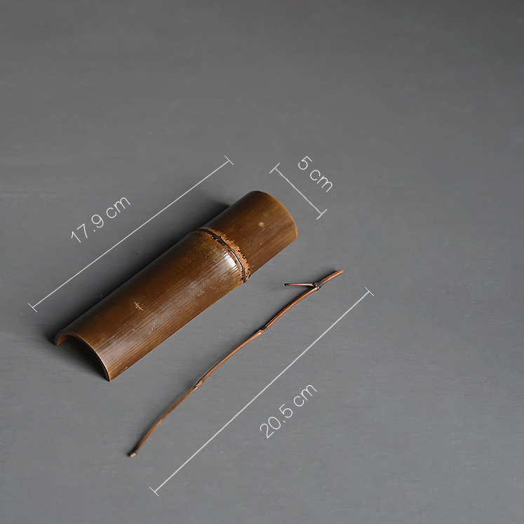 Natural Bamboo Tea Holder and Tea Scoop