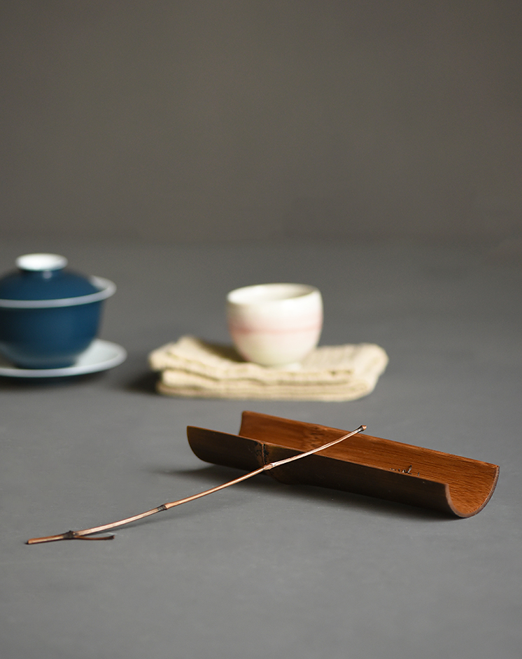 Natural Bamboo Tea Holder and Tea Scoop