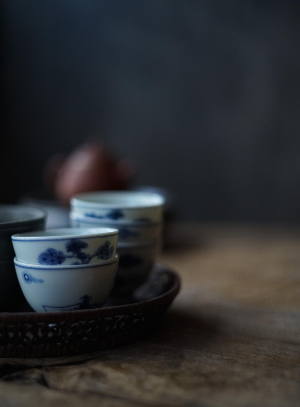 Antique-style Qinghua Blue-white Teacup