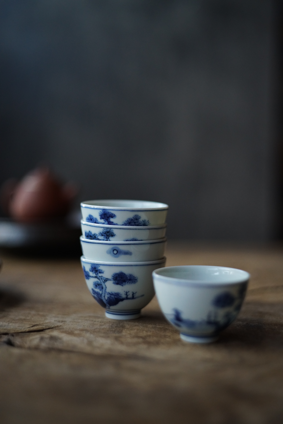 Antique-style Qinghua Blue-white Teacup