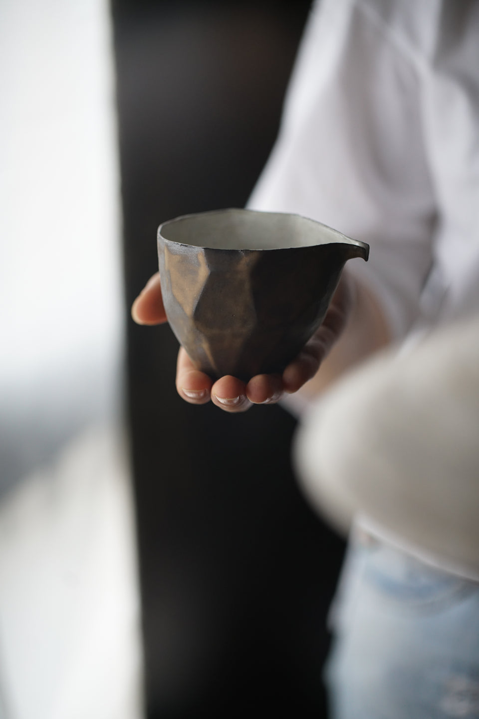 Metal-glazed "Origami" Wide Gongdaobei Pitcher