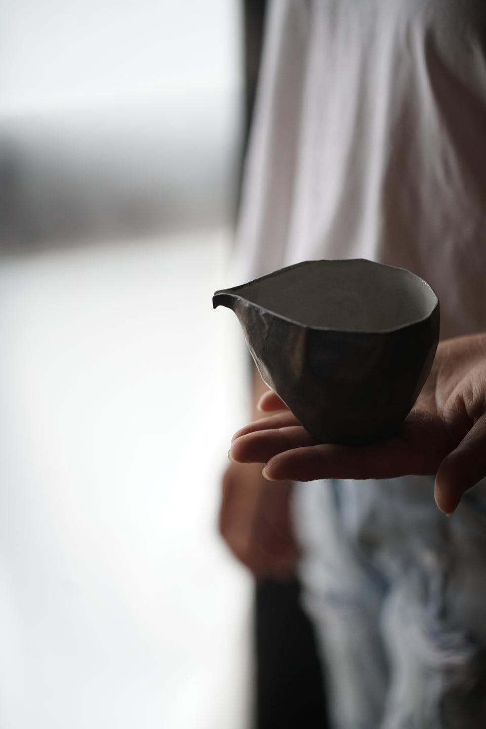 Metal-glazed "Origami" Wide Gongdaobei Pitcher