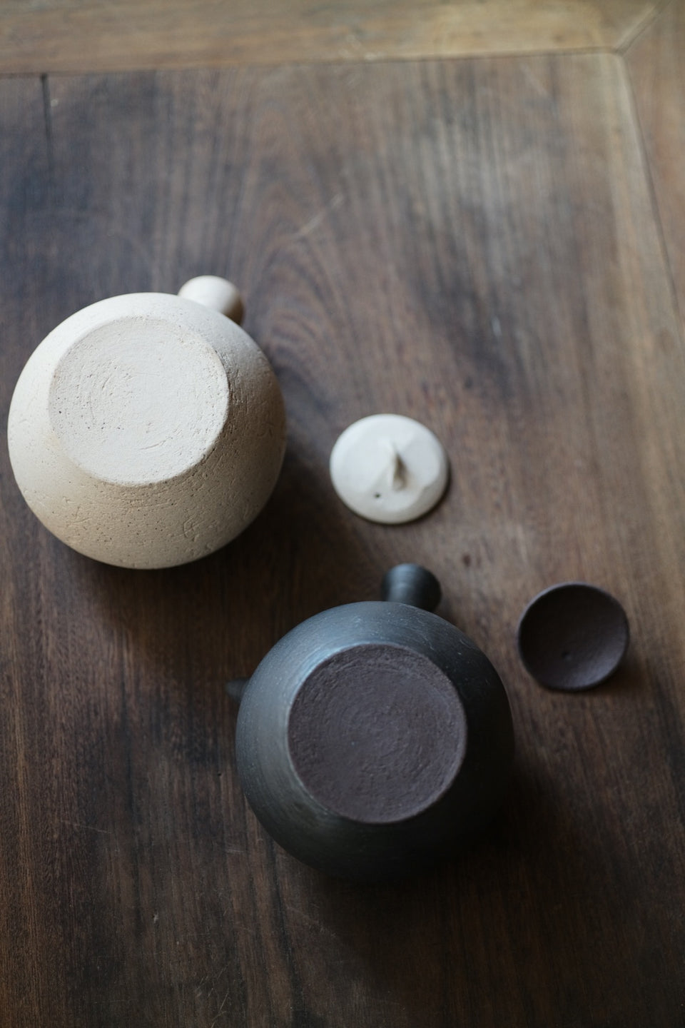 White Clay Side-Handle Kettle with Tang Dynasty Poetry