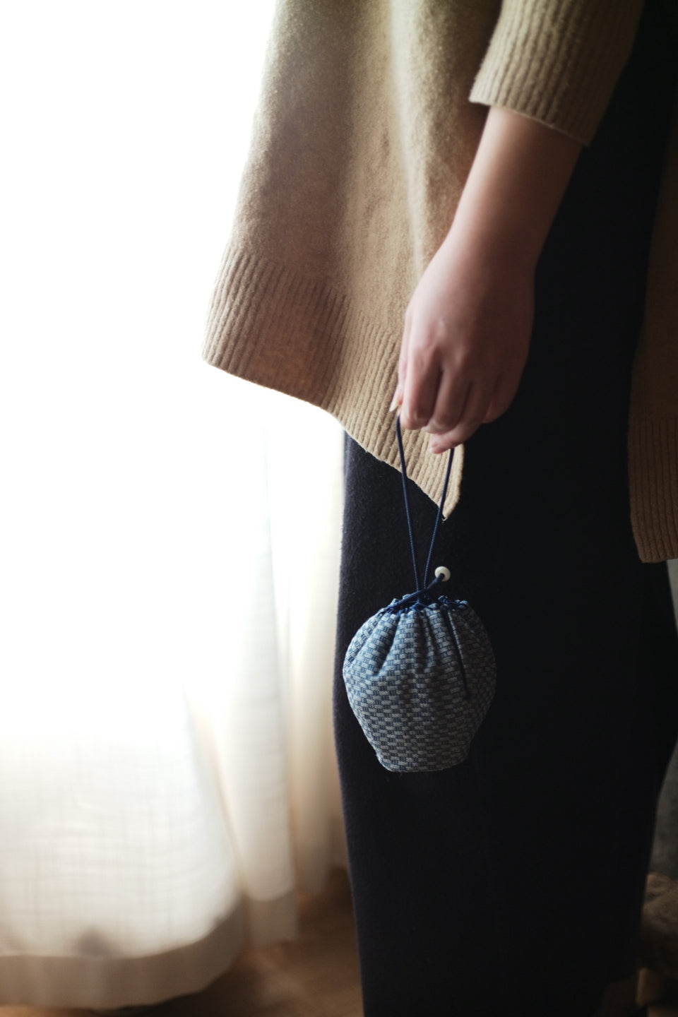 Hand-Woven Tea Set Bags - Blue