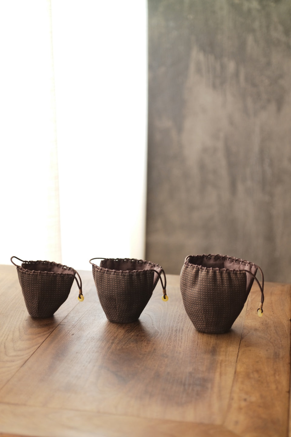 Hand-Woven Tea Set Bags - Dark Chocolate