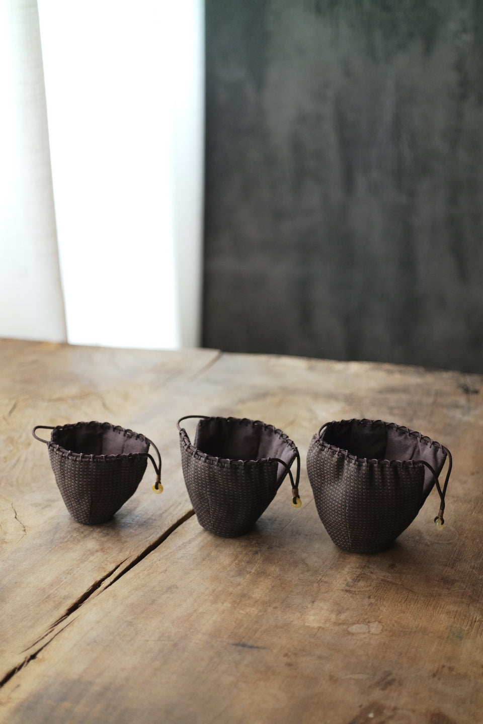 Hand-Woven Tea Set Bags - Dark Chocolate