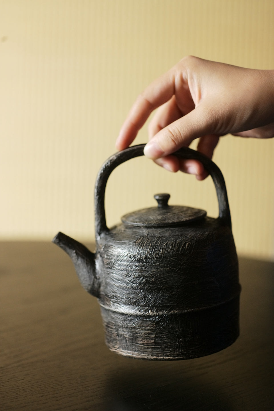 Black-Brushed Pottery Kettle by Ji Shang Zao Wu