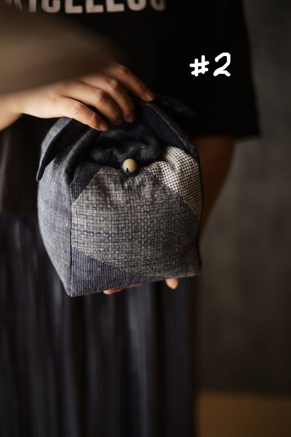 Hand-Woven Patchwork Travel Bag for Teapots and Teacup Set