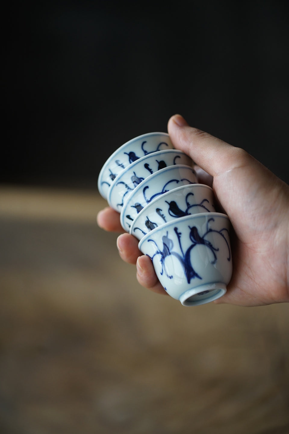 Birds in Trees Qinghua Teacup